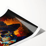 Vibrant Sugar Skull Hombre – Día de los Muertos Art Prints
