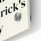 St. Patrick’s Day Wall Art - Minimalist Irish Typography Print