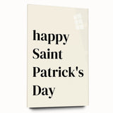 St. Patrick’s Day Wall Art - Minimalist Irish Typography Print
