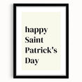 St. Patrick’s Day Wall Art - Minimalist Irish Typography Print