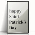 St. Patrick’s Day Wall Art - Minimalist Irish Typography Print