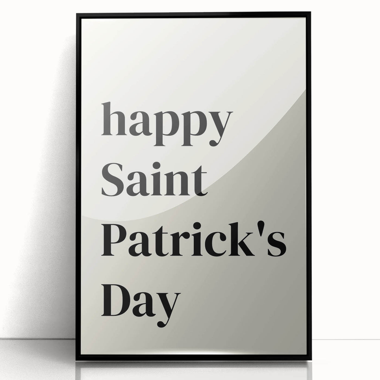 St. Patrick’s Day Wall Art - Minimalist Irish Typography Print