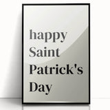 St. Patrick’s Day Wall Art - Minimalist Irish Typography Print