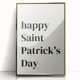 St. Patrick’s Day Wall Art - Minimalist Irish Typography Print
