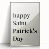 St. Patrick’s Day Wall Art - Minimalist Irish Typography Print