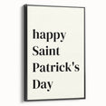 St. Patrick’s Day Wall Art - Minimalist Irish Typography Print