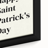 St. Patrick’s Day Wall Art - Minimalist Irish Typography Print