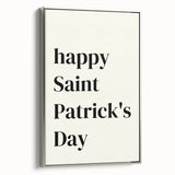St. Patrick’s Day Wall Art - Minimalist Irish Typography Print