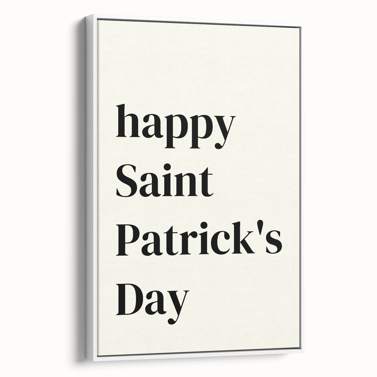 St. Patrick’s Day Wall Art - Minimalist Irish Typography Print