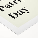 St. Patrick’s Day Wall Art - Minimalist Irish Typography Print