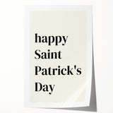 St. Patrick’s Day Wall Art - Minimalist Irish Typography Print