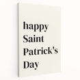 St. Patrick’s Day Wall Art - Minimalist Irish Typography Print