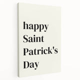 St. Patrick’s Day Wall Art - Minimalist Irish Typography Print