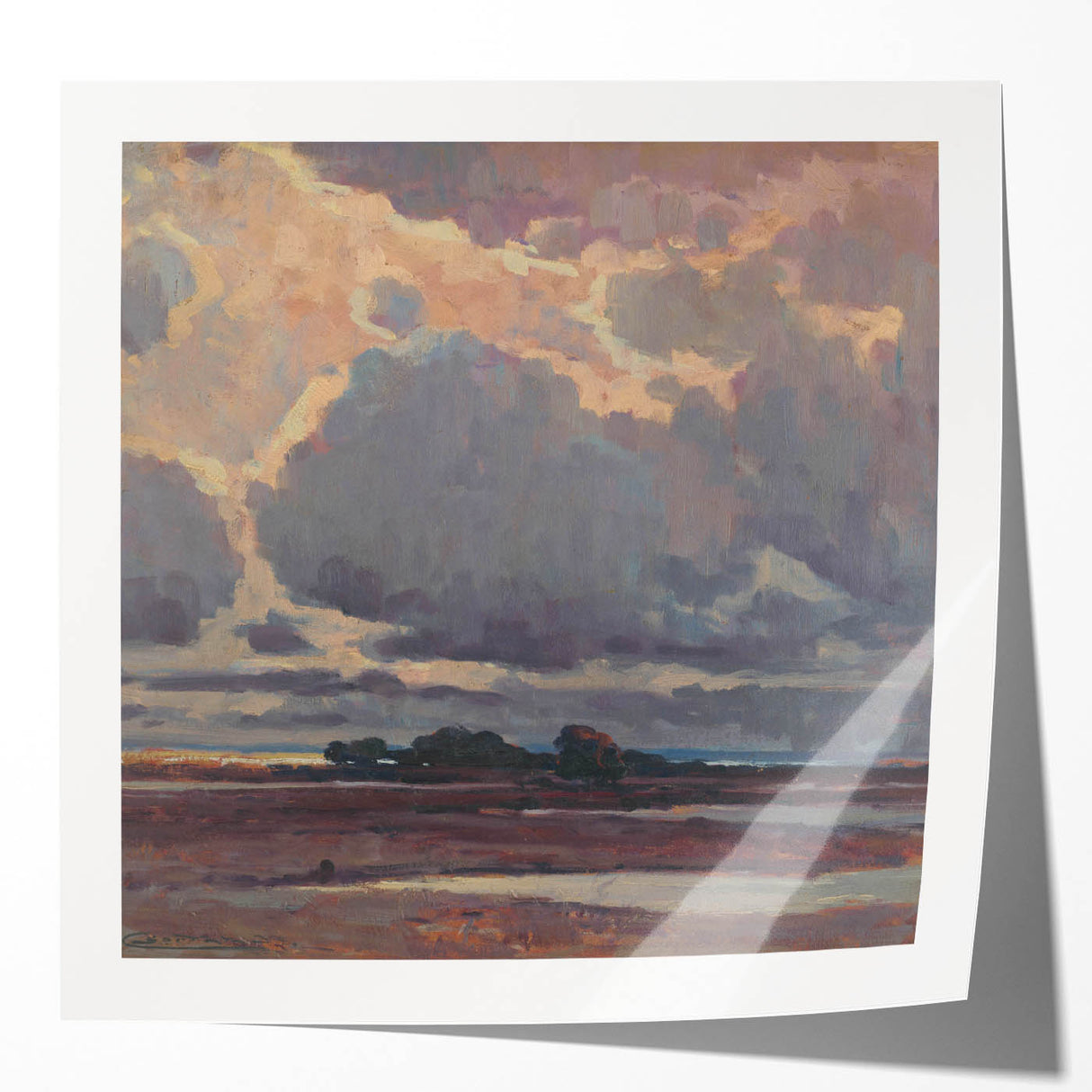 After the Storm - Moody Landscape by Lajos Csordák