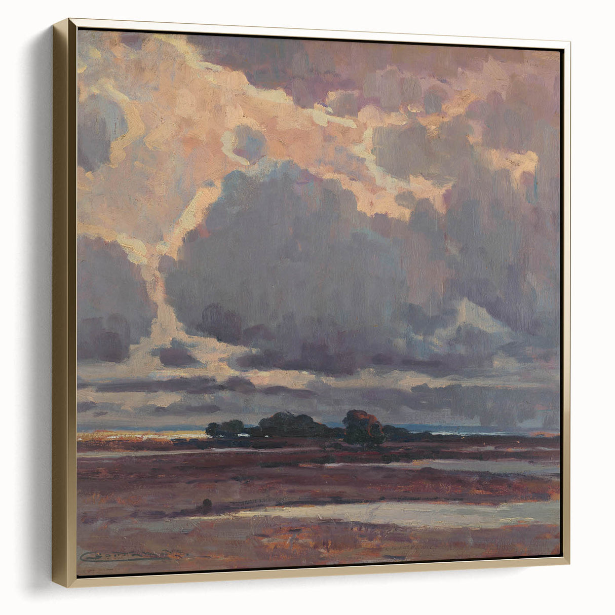 After the Storm - Moody Landscape by Lajos Csordák