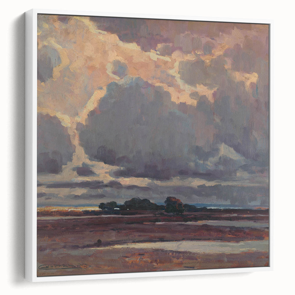 After the Storm - Moody Landscape by Lajos Csordák