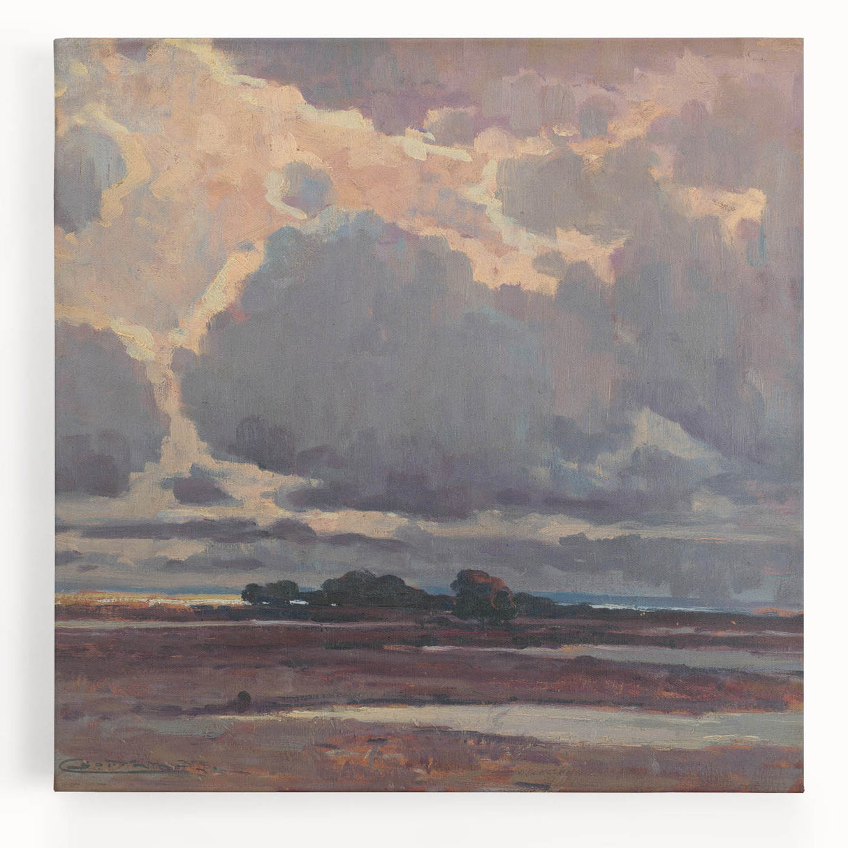 After the Storm - Moody Landscape by Lajos Csordák