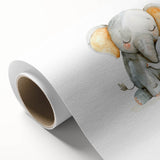 Cuddling Elephants Girls Room Wall Art – Nursery Animal Print