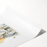 Cuddling Elephants Girls Room Wall Art – Nursery Animal Print