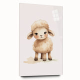 Sweet Fluffy Lamb Nursery Wall Art - Baby Room Decor Print