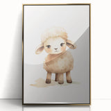 Sweet Fluffy Lamb Nursery Wall Art - Baby Room Decor Print