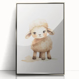Sweet Fluffy Lamb Nursery Wall Art - Baby Room Decor Print