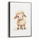 Sweet Fluffy Lamb Nursery Wall Art - Baby Room Decor Print