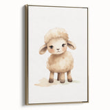 Sweet Fluffy Lamb Nursery Wall Art - Baby Room Decor Print