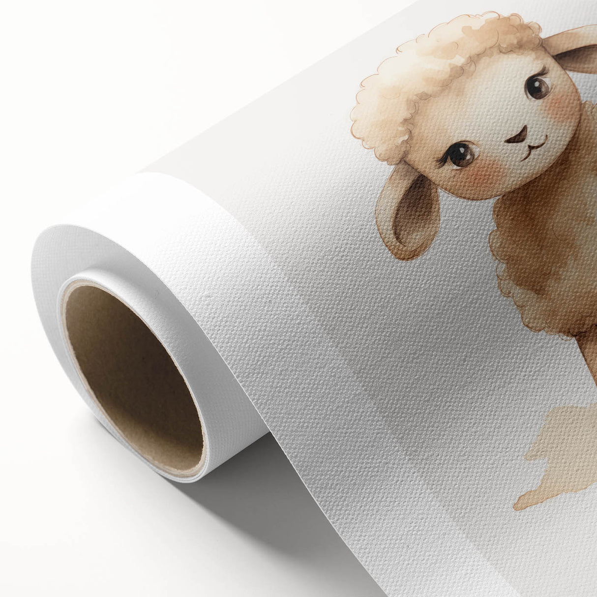 Sweet Fluffy Lamb Nursery Wall Art - Baby Room Decor Print