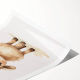 Sweet Fluffy Lamb Nursery Wall Art - Baby Room Decor Print