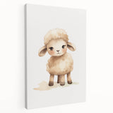 Sweet Fluffy Lamb Nursery Wall Art - Baby Room Decor Print