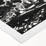 Urban Industrial Skyline - Modern Monochrome Art Print by Henry Lyman Sayen