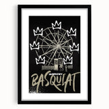 Basquiat-Inspired Pop Art Wall Art – Graffiti Ferris Wheel Canvas