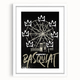 Basquiat-Inspired Pop Art Wall Art – Graffiti Ferris Wheel Canvas