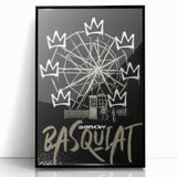 Basquiat-Inspired Pop Art Wall Art – Graffiti Ferris Wheel Canvas