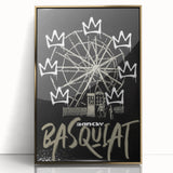 Basquiat-Inspired Pop Art Wall Art – Graffiti Ferris Wheel Canvas