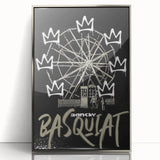 Basquiat-Inspired Pop Art Wall Art – Graffiti Ferris Wheel Canvas