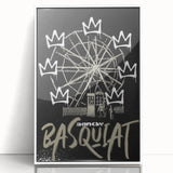 Basquiat-Inspired Pop Art Wall Art – Graffiti Ferris Wheel Canvas