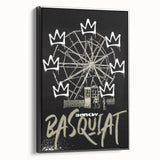 Basquiat-Inspired Pop Art Wall Art – Graffiti Ferris Wheel Canvas