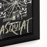 Basquiat-Inspired Pop Art Wall Art – Graffiti Ferris Wheel Canvas
