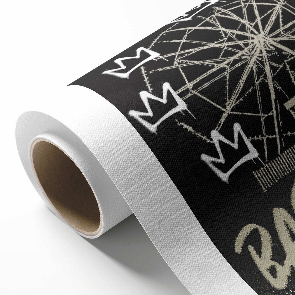 Basquiat-Inspired Pop Art Wall Art – Graffiti Ferris Wheel Canvas