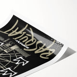 Basquiat-Inspired Pop Art Wall Art – Graffiti Ferris Wheel Canvas