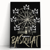 Basquiat-Inspired Pop Art Wall Art – Graffiti Ferris Wheel Canvas