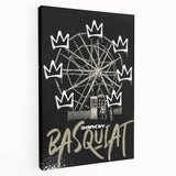 Basquiat-Inspired Pop Art Wall Art – Graffiti Ferris Wheel Canvas