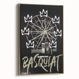 Basquiat-Inspired Pop Art Wall Art – Graffiti Ferris Wheel Canvas