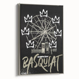 Basquiat-Inspired Pop Art Wall Art – Graffiti Ferris Wheel Canvas