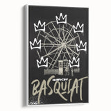 Basquiat-Inspired Pop Art Wall Art – Graffiti Ferris Wheel Canvas