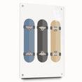 Modern Typography Skateboard Art Print – Minimalist Wall Decor
