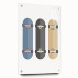 Modern Typography Skateboard Art Print – Minimalist Wall Decor