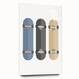 Modern Typography Skateboard Art Print – Minimalist Wall Decor